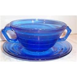 Cobalt Moderntone Cream Soup and Underplate #863283