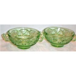 RARE Two Green Rosemary Dutch Rose Cream Soup #863287