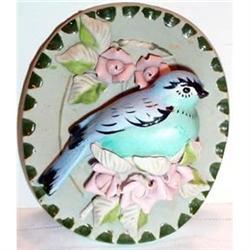 Bluebird and Roses Porcelain Plaque #863293
