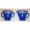 Image 1 : Cobalt Moderntone Cream and Sugar #863294