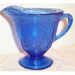 Cobalt Blue Royal Lace Footed Creamer #863310