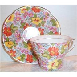 Rosina Bone China Chintz Cup and Saucer #863314