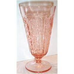 Sharon Cabbage Rose Pink Footed Tumbler #863315