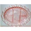 Image 1 : Pink Old Colony Lace Edge Divided Platter #863320