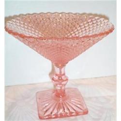 Pink Miss America Depression Footed Compote #863321