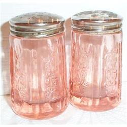 Pink Sharon, Cabbage Rose Pair Salt Shakers #863322