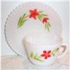 Image 1 : Red Flower Petalware Cup and Saucer #863325