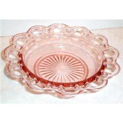 Pink Old Colony Lace Edge Cereal Bowl #863348