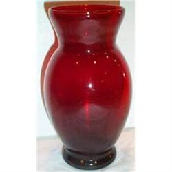 Ruby Red Anchor Hocking Vase #863350