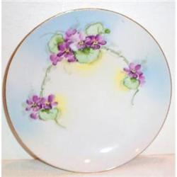 Hand Painted Stouffer Violet Plate #863357