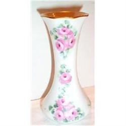 Hand Painted Rose Decorated Bud Vase #863369