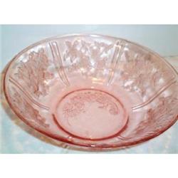 Pink Sharon Cabbage Rose Large Fruit Bowl #863375