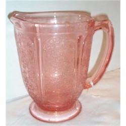 Pink Cherry Blossom Footed Pitcher #863378