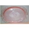 Image 1 : Pink Princess Depression Handled Platter #863379