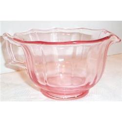 Pink Cambridge Optic Depression Glass Creamer #863383