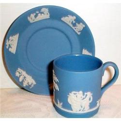 Wedgwood Jasperware Demi Cup and Saucer #863394