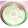 Image 1 : Green Florentine  2 Depression Glass Coaster #863399