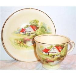 Royal Winton Red Roof Demi Cup and Saucer #863429