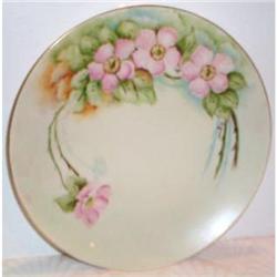 Hand Painted Limoges Wild Rose Plate #863467