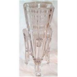 Three Footed Cut Crystal Vase #863470