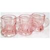 Image 1 : Three Pink Mug Shaped Shot Glasses #863471