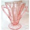 Image 1 : PInk Block Optic Footed Depression Glass Sugar #863473