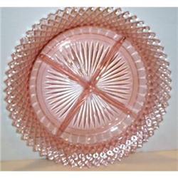  Pink Miss America Depression Glass Divided #863489