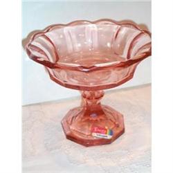 Fostoria Pink Footed Virginia Compote #863526