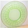 Image 1 : Four Green Block Optic Luncheon Plates #863541