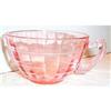 Image 1 : Four Pink Block Optic Depression Glass Cups #863542