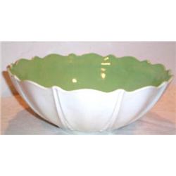 Green Oyster and Pearl Large Depression Bowl #863560