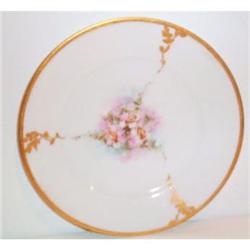 Hand Painted, Rose Decorated, Bavarian Plate #863585