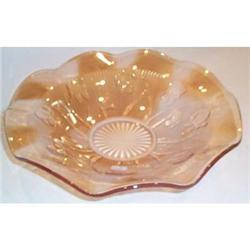 Iridescent Iris Depression Ruffled Fruit Bowl #863592