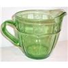 Image 1 : Green Doric  32 ounce Depression Glass Pitcher #863600