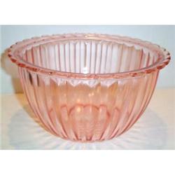 Pink Jennyware Depression Glass Mixing Bowl #863601