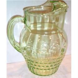 Green Hazel Atlas Depression Glass Pitcher #863607