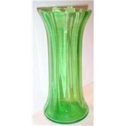 Large Green Depression Glass Vase #863612