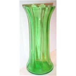 Large Green Depression Glass Vase #863612