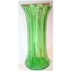 Image 1 : Large Green Depression Glass Vase #863612