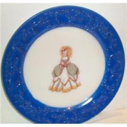 Hand Painted Victorian Lady Plate #863615