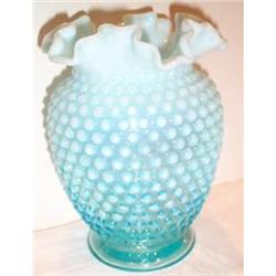 Fenton Hobnail Large Blue Vase #863618