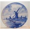 Image 1 : Blue and White Delft Windmill Plate #863627
