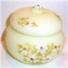 Image 1 : Fenton Hand Painted Custard Covered Round Candy #863630