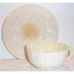 Belleek Shell Shaped Cup and Saucer #863687