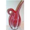 Image 1 : Red and White Striped Art Glass Cruet #863692