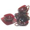 Image 1 : Six Royal Ruby Charm Cups and Saucers #863707