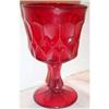 Image 1 : Red Fostoria Teardrop Footed Goblet #863710