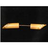 Image 1 : Creamy Bakelite Dress Pin with Rhinestones #863787