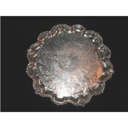 Silverplate Waiter, Tray,  Hallmarked #863926