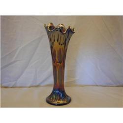 Fenton Diamond and Rib Vase Blue #863941